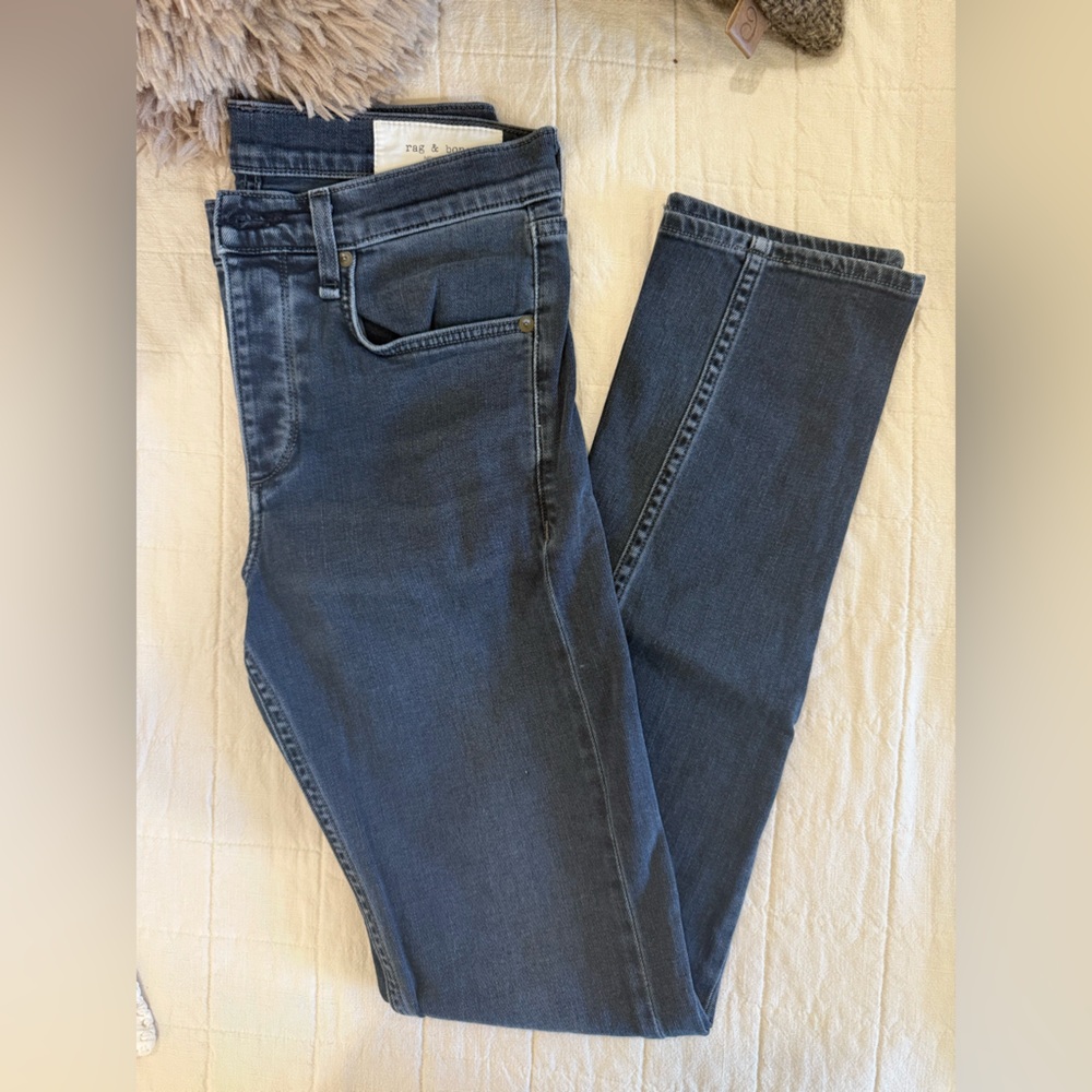 rag & bone men’s Dark Indigo Straight Leg Jeans